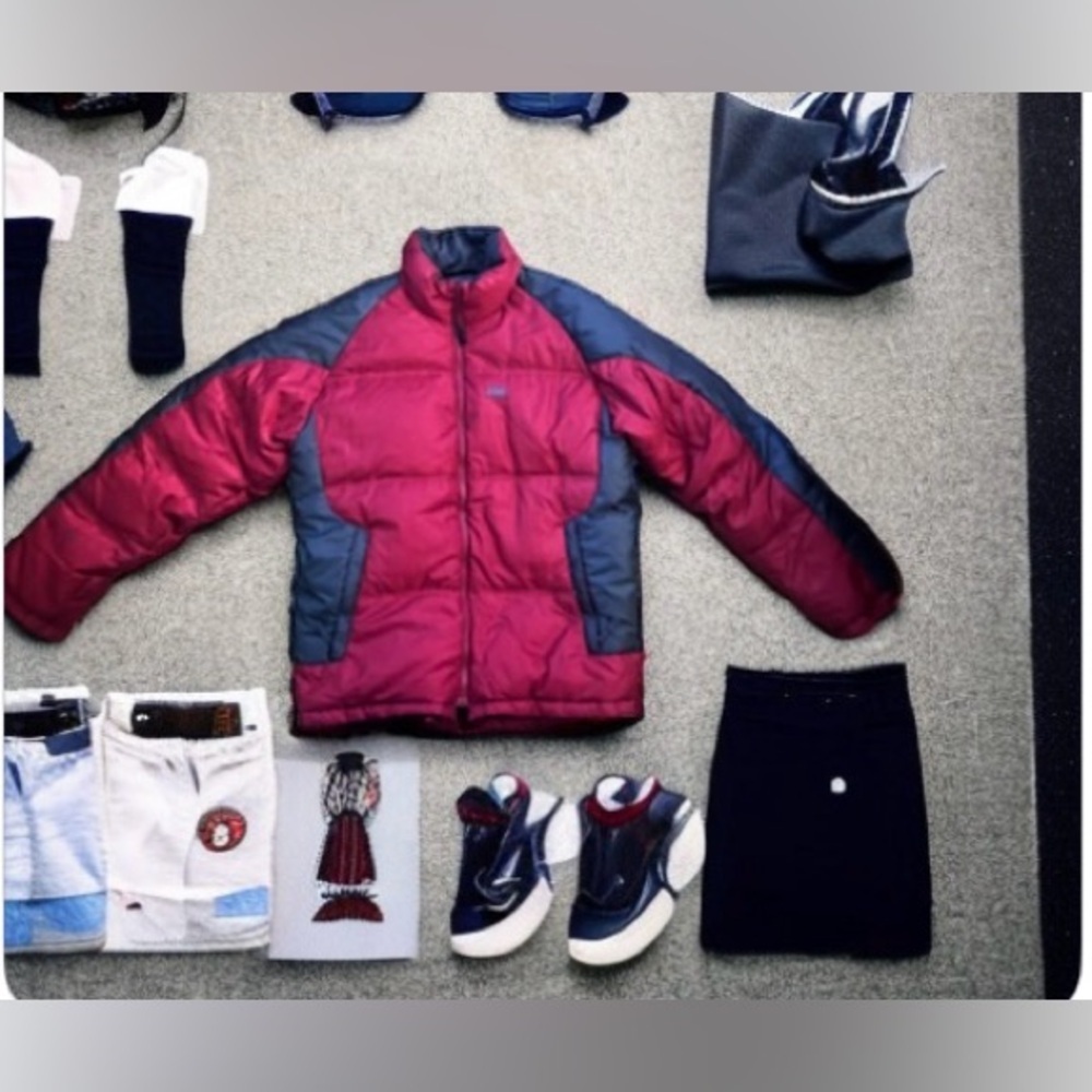 Helly Hansen Red/Grey Puffer Coat- VGUC-Sx Lg - WARM! 🍂❄️ - Picture 8 of 16